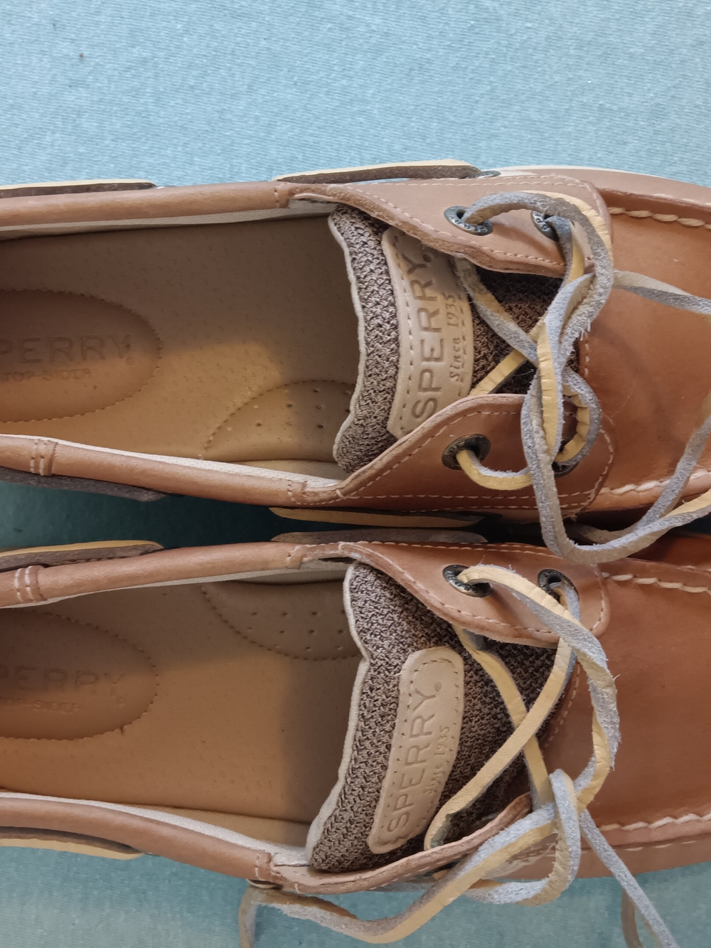 Sperry Men’s Tan Leather Two-Eye Boat Shoes